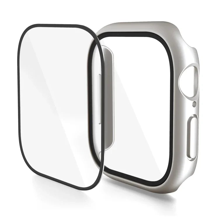 غطاء ساعة من فيلم مقسى مدمج من البولي كربونات، لسلسلة Apple Watch 10 / 11 مقاس 46مم، لسلسلة Apple Watch 10 / 11 مقاس 42مم