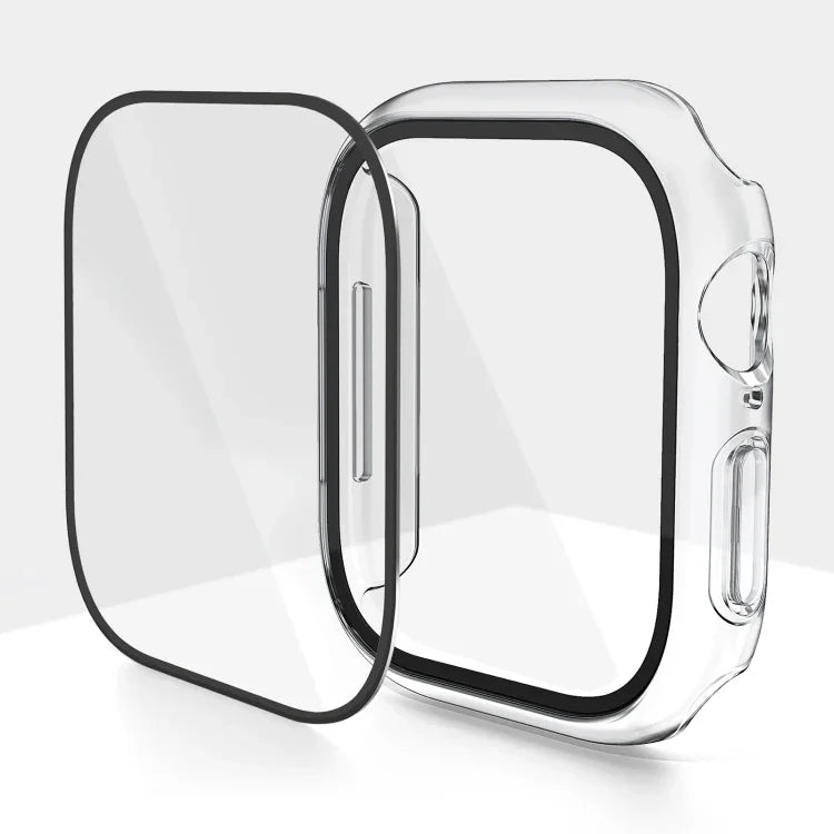 غطاء ساعة من فيلم مقسى مدمج من البولي كربونات، لسلسلة Apple Watch 10 / 11 مقاس 46مم، لسلسلة Apple Watch 10 / 11 مقاس 42مم