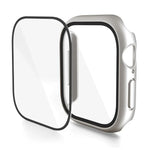 غطاء ساعة من فيلم مقسى مدمج من البولي كربونات، لسلسلة Apple Watch 10 / 11 مقاس 46مم، لسلسلة Apple Watch 10 / 11 مقاس 42مم