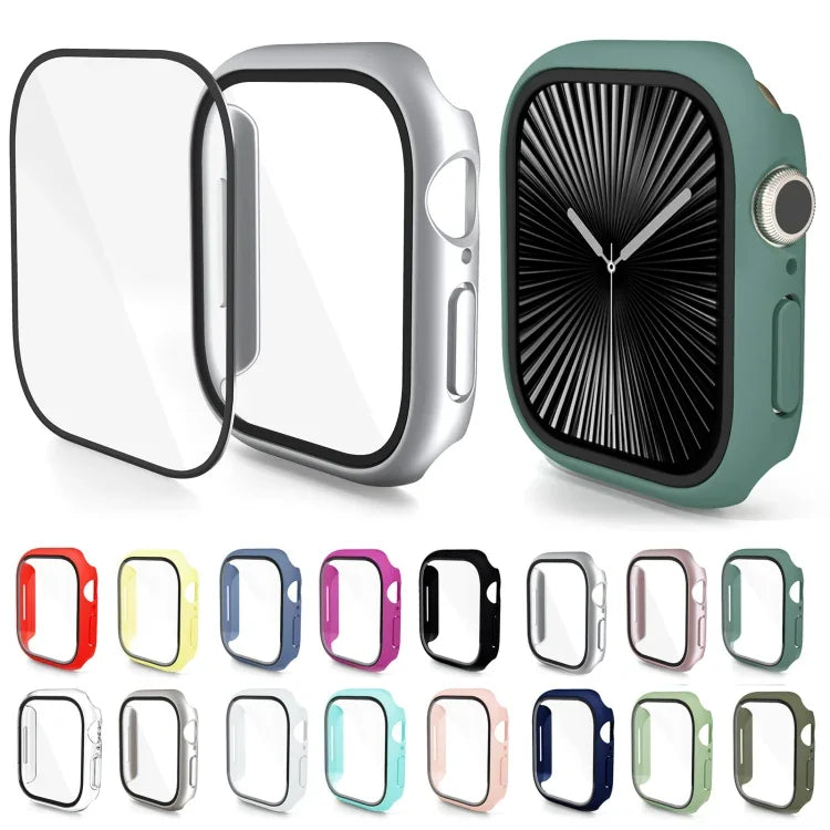 غطاء ساعة من فيلم مقسى مدمج من البولي كربونات، لسلسلة Apple Watch 10 / 11 مقاس 46مم، لسلسلة Apple Watch 10 / 11 مقاس 42مم