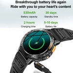 K65 1.43 inch Bluetooth Call Smart Watch, Support Heart Rate / Blood Oxygen