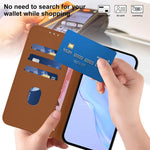 غطاء هاتف جلدي بلون صلب مع ملمس يشبه الجلد وحبل معصم، لهواتف iPhone 17 Pro، iPhone 17