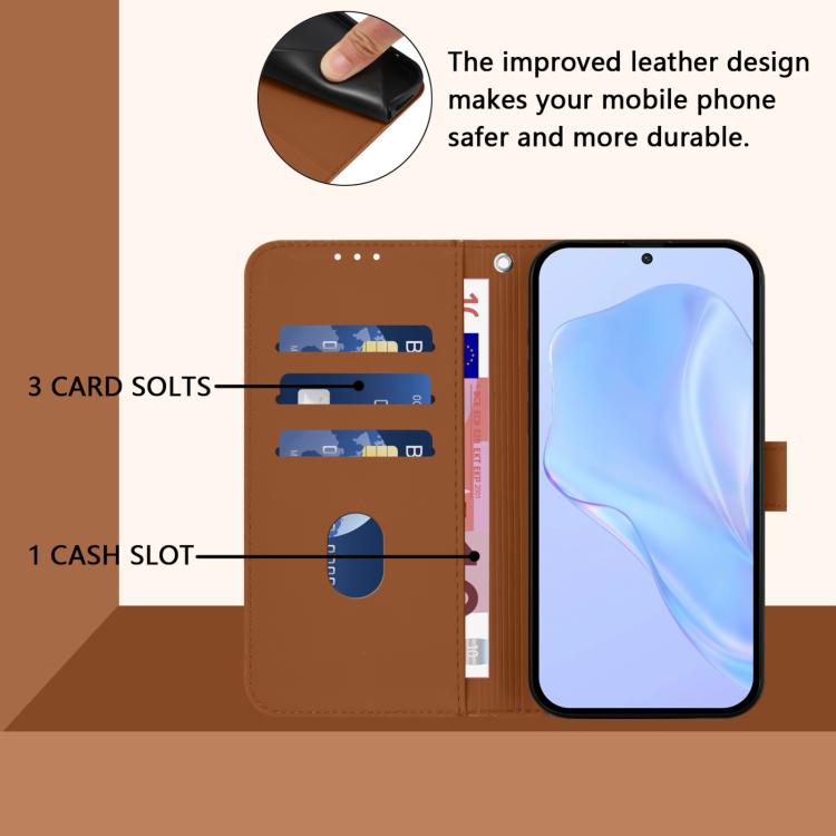 غطاء هاتف جلدي بلون صلب مع ملمس يشبه الجلد وحبل معصم، لهواتف iPhone 17 Pro، iPhone 17