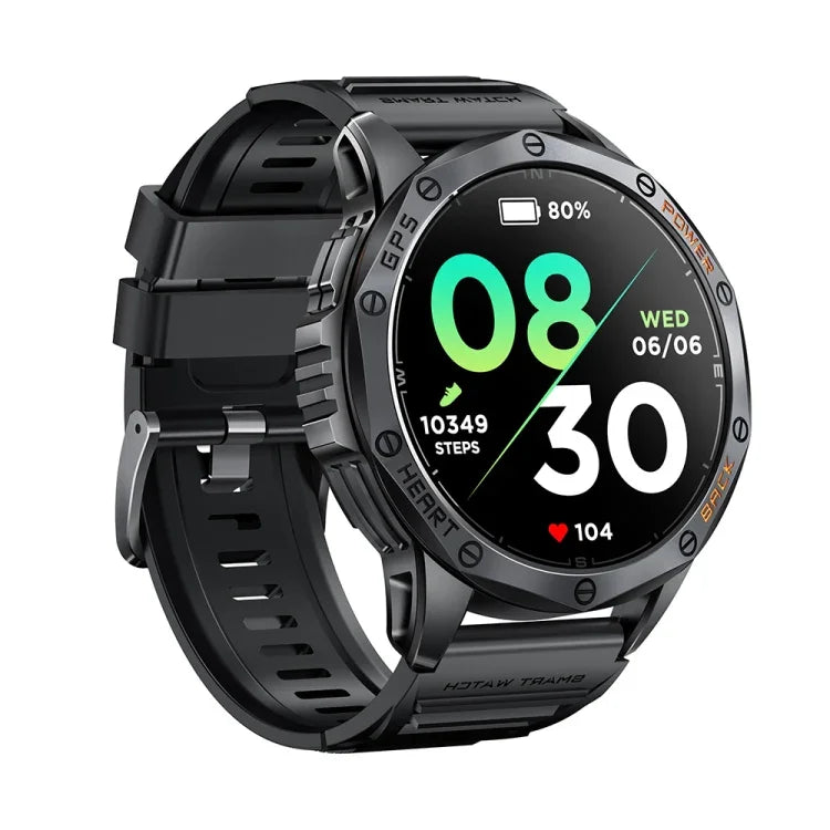 ساعة ذكية LEMFO K67 بشاشة AMOLED مقاس 1.43 بوصة، GPS، رياضية، تدعم مكالمات بلوتوث / مراقبة الصحة