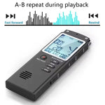 مسجل صوت ذكي عالي الدقة مع إلغاء الضوضاء، مشغل MP3، T60