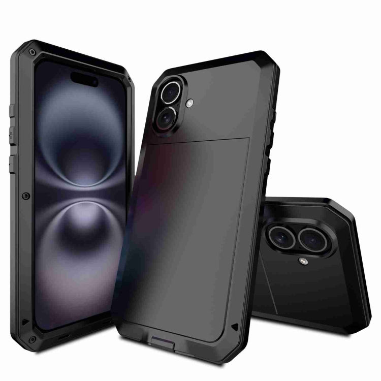 غطاء هاتف معدني ثلاثي الحماية من RedPepper، لهواتف iPhone 17 Pro Max، iPhone 17 Pro، iPhone 17، iPhone Air، iPhone 16 Pro Max، iPhone 16 Pro، iPhone 16 Plus، iPhone 16