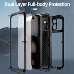 غطاء هاتف معدني ثلاثي الحماية من RedPepper، لهواتف iPhone 17 Pro Max، iPhone 17 Pro، iPhone 17، iPhone Air، iPhone 16 Pro Max، iPhone 16 Pro، iPhone 16 Plus، iPhone 16