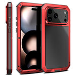 غطاء هاتف معدني ثلاثي الحماية من RedPepper، لهواتف iPhone 17 Pro Max، iPhone 17 Pro، iPhone 17، iPhone Air، iPhone 16 Pro Max، iPhone 16 Pro، iPhone 16 Plus، iPhone 16