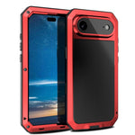 غطاء هاتف معدني ثلاثي الحماية من RedPepper، لهواتف iPhone 17 Pro Max، iPhone 17 Pro، iPhone 17، iPhone Air، iPhone 16 Pro Max، iPhone 16 Pro، iPhone 16 Plus، iPhone 16