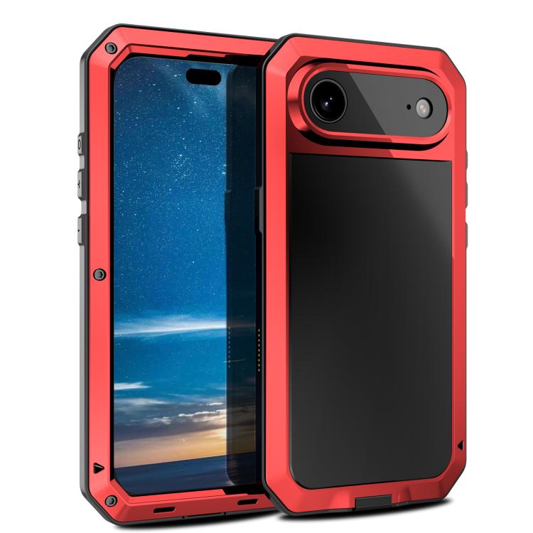 غطاء هاتف معدني ثلاثي الحماية من RedPepper، لهواتف iPhone 17 Pro Max، iPhone 17 Pro، iPhone 17، iPhone Air، iPhone 16 Pro Max، iPhone 16 Pro، iPhone 16 Plus، iPhone 16