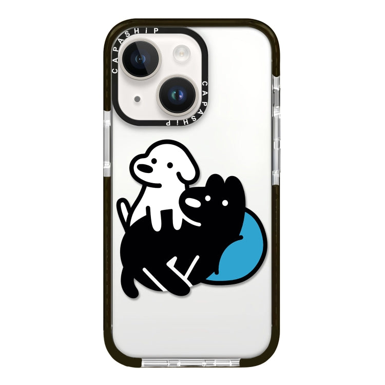 Simple Illustration Pattern Full Coverage Phone Case, For iPhone 14 Plus