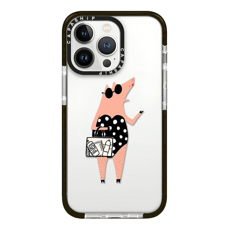 Simple Illustration Pattern Full Coverage Phone Case, For iPhone 14 Pro