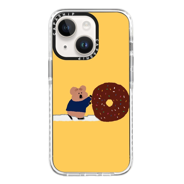 Simple Illustration Pattern Full Coverage Phone Case, For iPhone 15 Plus
