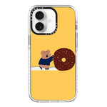 Simple Illustration Pattern Full Coverage Phone Case, For iPhone 16 Plus