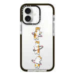 Simple Illustration Pattern Full Coverage Phone Case, For iPhone 16 Plus