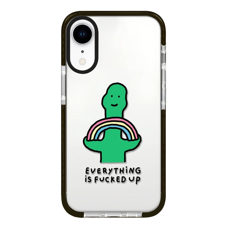 Simple Illustration Pattern Full Coverage Phone Case, For iPhone XR