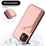 غطاء هاتف بملمس جلدي مع أربع فتحات للبطاقات وحزام معصم، لأجهزة iPhone 12 mini، iPhone 11 Pro Max، iPhone 11، iPhone 11 Pro، iPhone X / XS، iPhone XR، iPhone XS Max، iPhone 7 Plus / 8 Plus