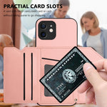غطاء هاتف بملمس جلدي مع أربع فتحات للبطاقات وحزام معصم، لأجهزة iPhone 12 mini، iPhone 11 Pro Max، iPhone 11، iPhone 11 Pro، iPhone X / XS، iPhone XR، iPhone XS Max، iPhone 7 Plus / 8 Plus