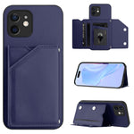 غطاء هاتف بملمس جلدي مع أربع فتحات للبطاقات وحزام معصم، لأجهزة iPhone 12 mini، iPhone 11 Pro Max، iPhone 11، iPhone 11 Pro، iPhone X / XS، iPhone XR، iPhone XS Max، iPhone 7 Plus / 8 Plus