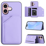 غطاء هاتف بملمس جلدي مع أربع فتحات للبطاقات وحزام معصم، لأجهزة iPhone 17 Pro Max، iPhone 17 Pro، iPhone 17، iPhone Air، iPhone 16 Pro Max، iPhone 16 Pro، iPhone 16 Plus، iPhone 16