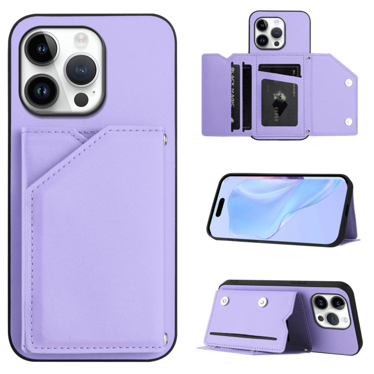 غطاء هاتف بملمس جلدي مع أربع فتحات للبطاقات وحزام معصم، لأجهزة iPhone 17 Pro Max، iPhone 17 Pro، iPhone 17، iPhone Air، iPhone 16 Pro Max، iPhone 16 Pro، iPhone 16 Plus، iPhone 16