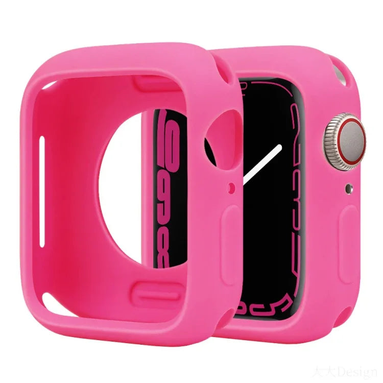 غطاء ساعة نصف تغطية من السيليكون بنمط الحلوى، لسلسلة Apple Watch مقاسات 38مم / 40مم