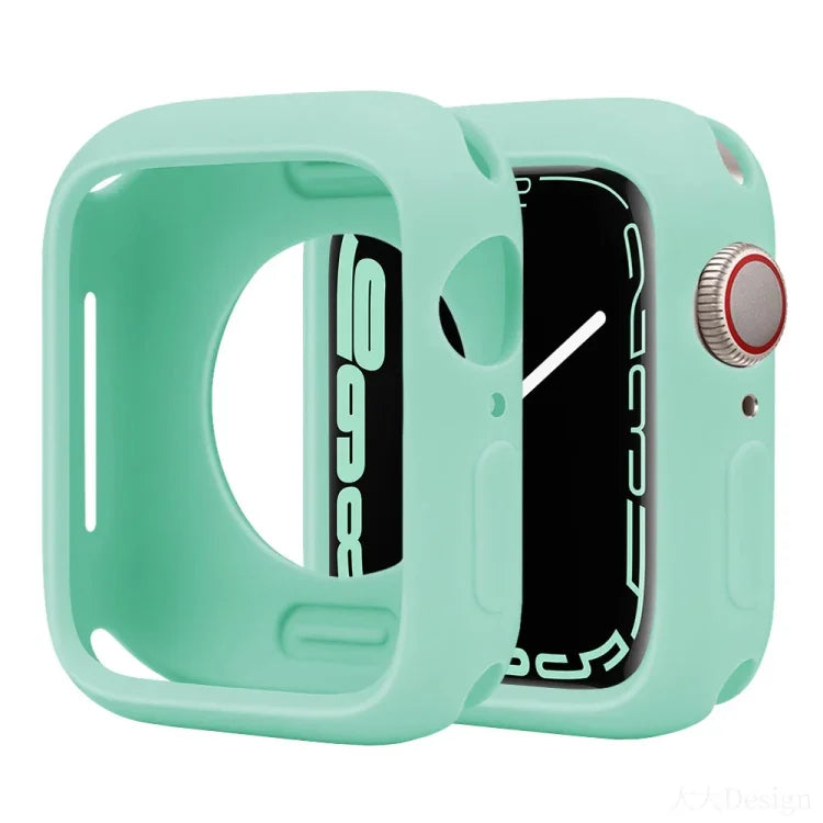 غطاء ساعة نصف تغطية من السيليكون بنمط الحلوى، لسلسلة Apple Watch مقاسات 38مم / 40مم