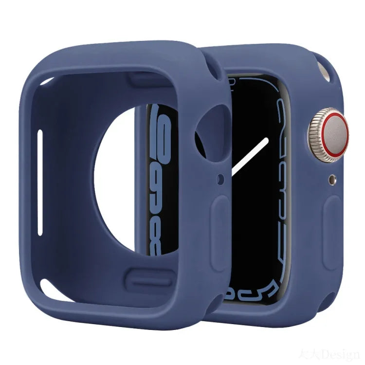 غطاء ساعة نصف تغطية من السيليكون بنمط الحلوى، لسلسلة Apple Watch مقاسات 38مم / 40مم
