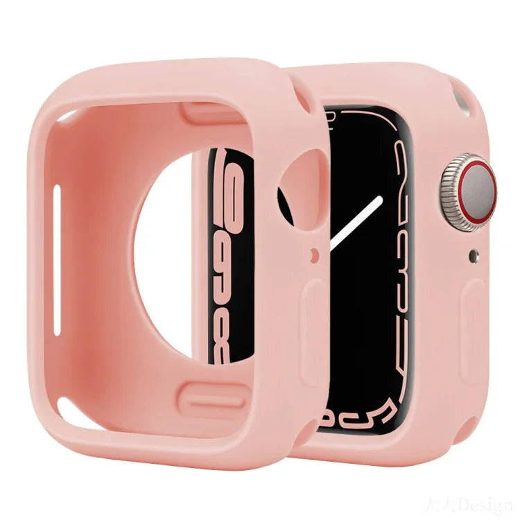 غطاء ساعة نصف تغطية من السيليكون بنمط الحلوى، لسلسلة Apple Watch مقاسات 38مم / 40مم