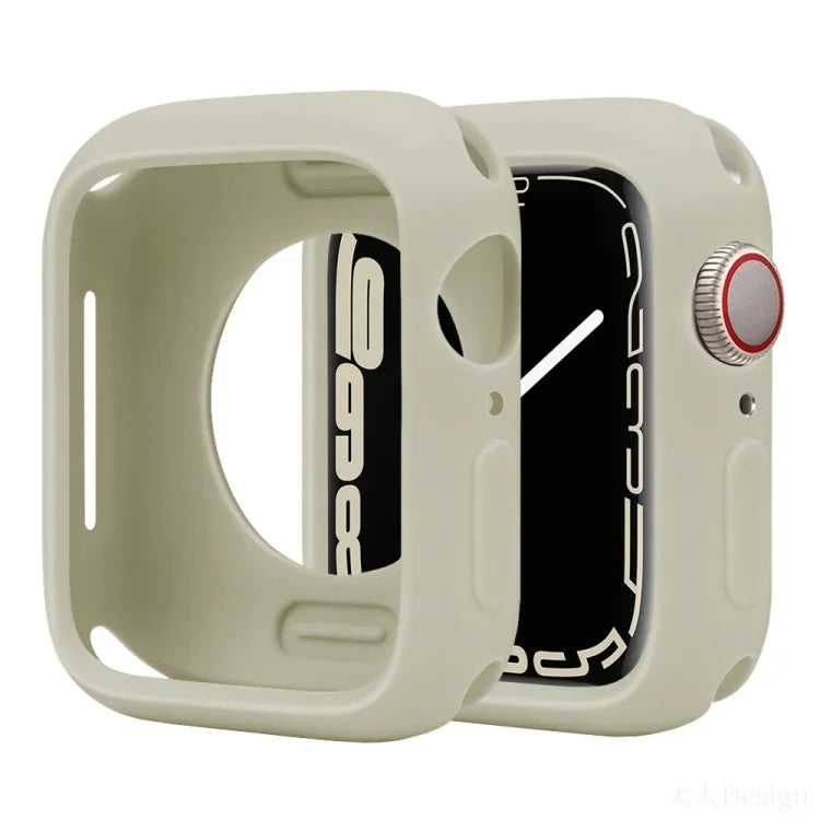 غطاء ساعة نصف تغطية من السيليكون بنمط الحلوى، لسلسلة Apple Watch مقاسات 38مم / 40مم