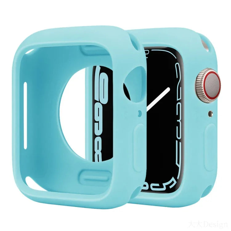 غطاء ساعة نصف تغطية من السيليكون بنمط الحلوى، لسلسلة Apple Watch مقاسات 38مم / 40مم