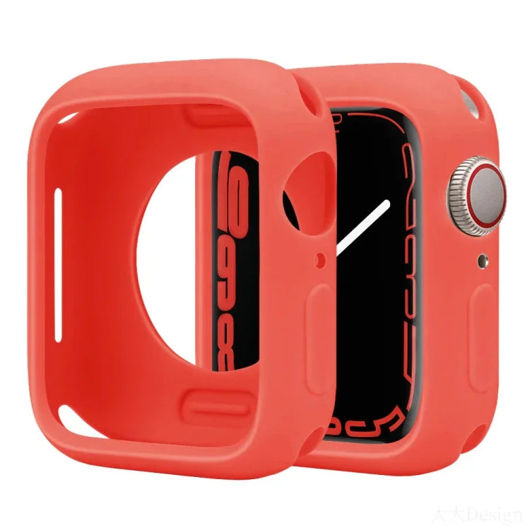 غطاء ساعة نصف تغطية من السيليكون بنمط الحلوى، لسلسلة Apple Watch مقاسات 38مم / 40مم