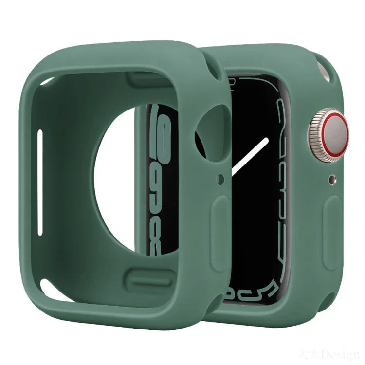 غطاء ساعة نصف تغطية من السيليكون بنمط الحلوى، لسلسلة Apple Watch مقاسات 38مم / 40مم