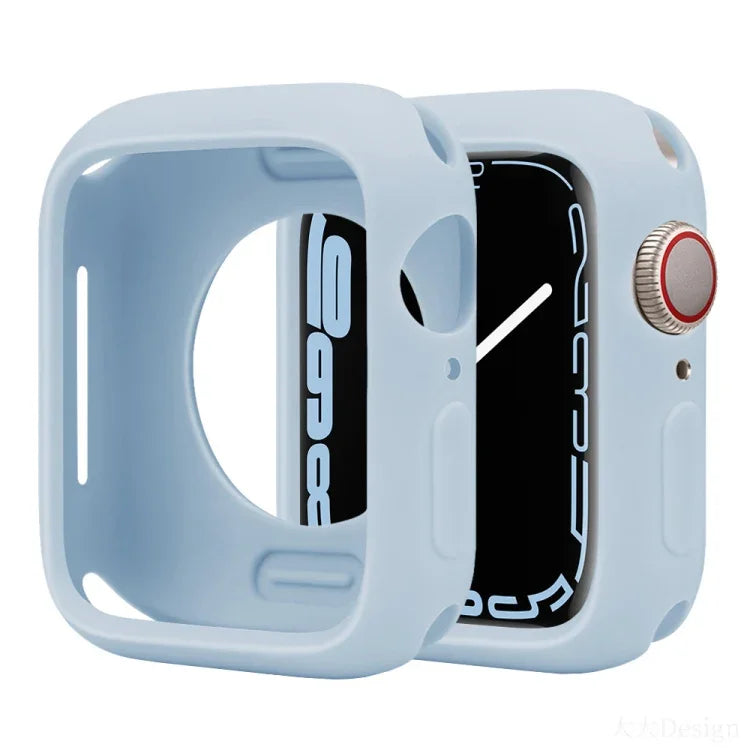 غطاء ساعة نصف تغطية من السيليكون بنمط الحلوى، لسلسلة Apple Watch مقاسات 38مم / 40مم