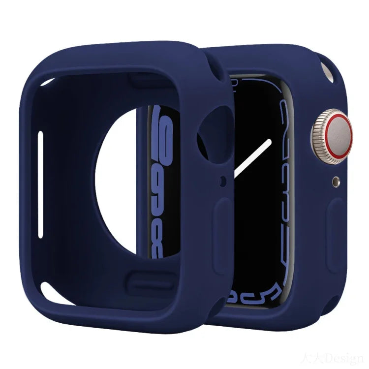 غطاء ساعة نصف تغطية من السيليكون بنمط الحلوى، لسلسلة Apple Watch مقاسات 38مم / 40مم