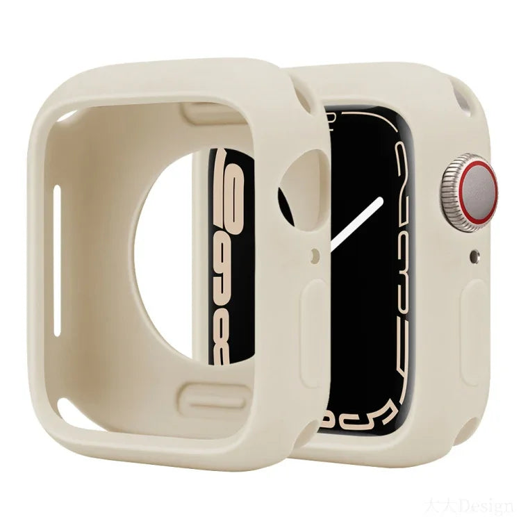 غطاء ساعة نصف تغطية من السيليكون بنمط الحلوى، لسلسلة Apple Watch مقاسات 38مم / 40مم