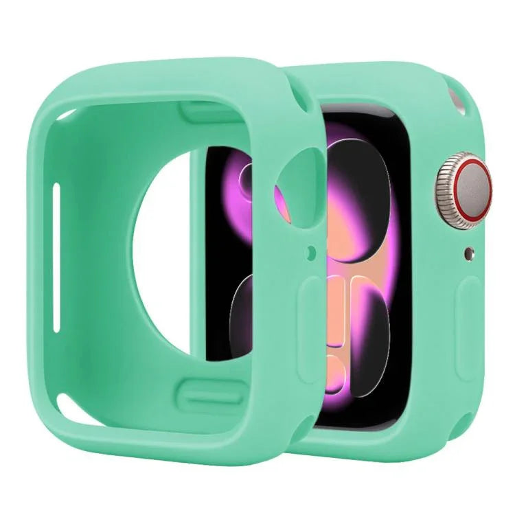 غطاء ساعة نصف تغطية من السيليكون بنمط الحلوى، لسلسلة Apple Watch 11 / 10 مقاس 46مم