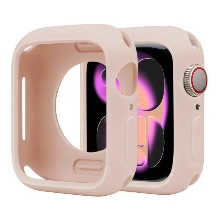 غطاء ساعة نصف تغطية من السيليكون بنمط الحلوى، لسلسلة Apple Watch 11 / 10 مقاس 46مم