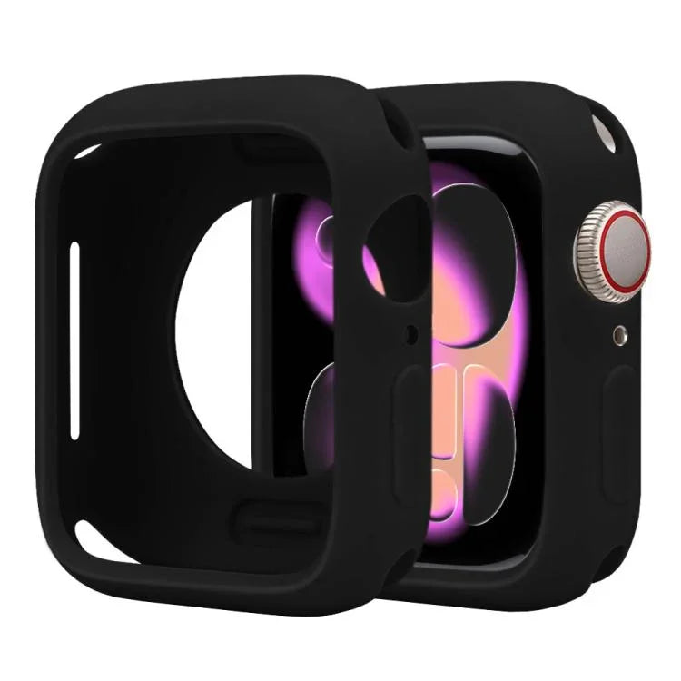 غطاء ساعة نصف تغطية من السيليكون بنمط الحلوى، لسلسلة Apple Watch 11 / 10 مقاس 46مم