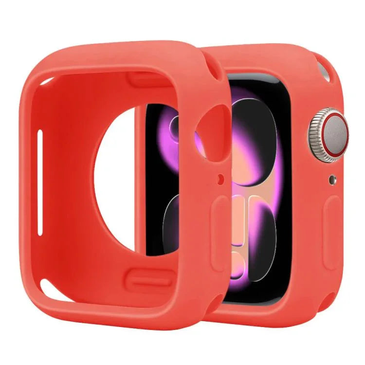 غطاء ساعة نصف تغطية من السيليكون بنمط الحلوى، لسلسلة Apple Watch 11 / 10 مقاس 46مم
