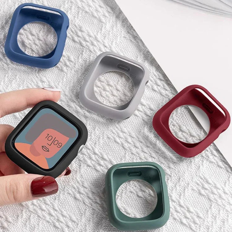 غطاء ساعة نصف تغطية من السيليكون بنمط الحلوى، لسلسلة Apple Watch مقاسات 38مم / 40مم