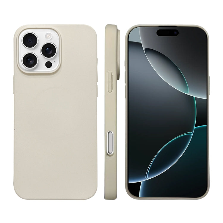 غطاء هاتف من السيليكون السائل مع MagSafe، لأجهزة iPhone 16 Pro Max، iPhone 16 Pro، iPhone 16 Plus، iPhone 16