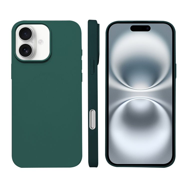 غطاء هاتف من السيليكون السائل مع MagSafe، لأجهزة iPhone 16 Pro Max، iPhone 16 Pro، iPhone 16 Plus، iPhone 16
