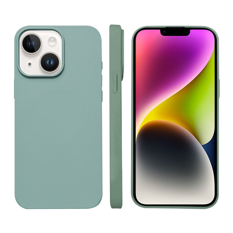 غطاء هاتف من السيليكون السائل مع MagSafe، لأجهزة iPhone 14 Plus، iPhone 14، iPhone 14 Pro، iPhone 14 Pro Max