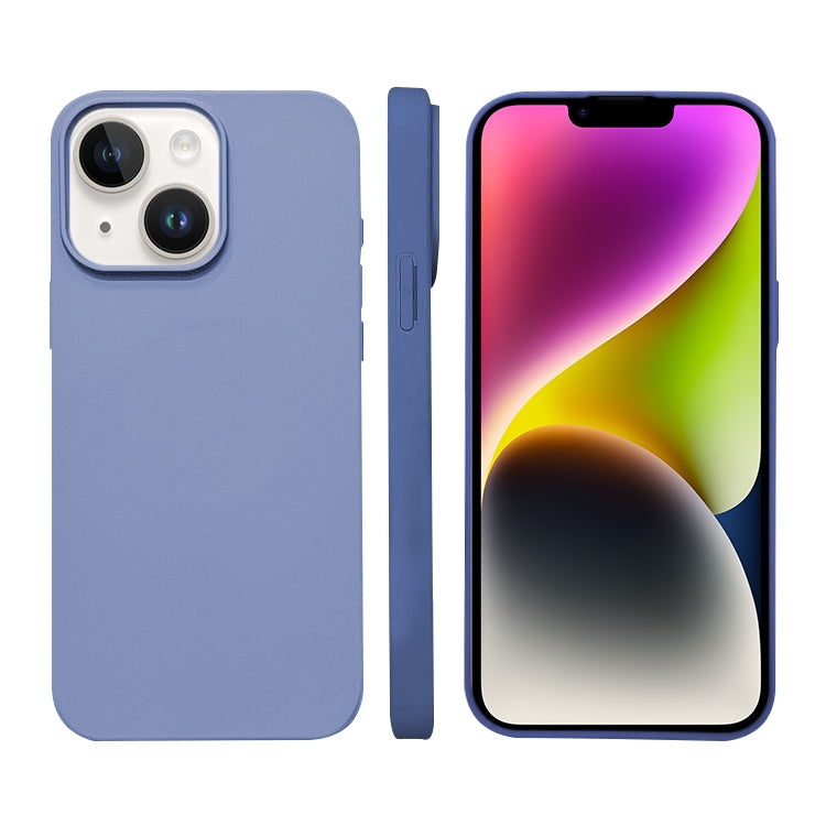 غطاء هاتف من السيليكون السائل مع MagSafe، لأجهزة iPhone 14 Plus، iPhone 14، iPhone 14 Pro، iPhone 14 Pro Max