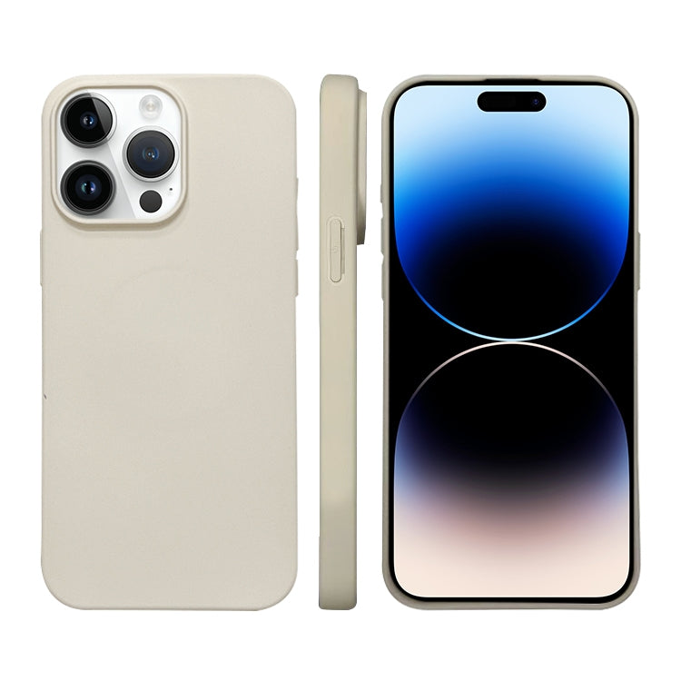 غطاء هاتف من السيليكون السائل مع MagSafe، لأجهزة iPhone 14 Plus، iPhone 14، iPhone 14 Pro، iPhone 14 Pro Max