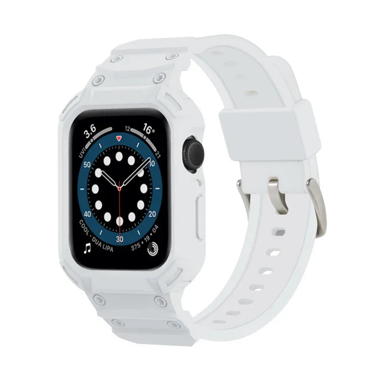 غطاء درع TPU مدمج مع سوار ساعة، لسلسلة Apple Watch 10 / 11 مقاس 46مم، لسلسلة Apple Watch 10 / 11 مقاس 42مم