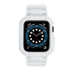 غطاء درع TPU مدمج مع سوار ساعة، لسلسلة Apple Watch 10 / 11 مقاس 46مم، لسلسلة Apple Watch 10 / 11 مقاس 42مم