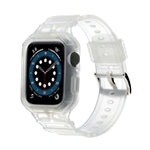 غطاء درع TPU مدمج مع سوار ساعة، لسلسلة Apple Watch 10 / 11 مقاس 46مم، لسلسلة Apple Watch 10 / 11 مقاس 42مم
