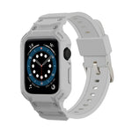 غطاء درع TPU مدمج مع سوار ساعة، لسلسلة Apple Watch 10 / 11 مقاس 46مم، لسلسلة Apple Watch 10 / 11 مقاس 42مم